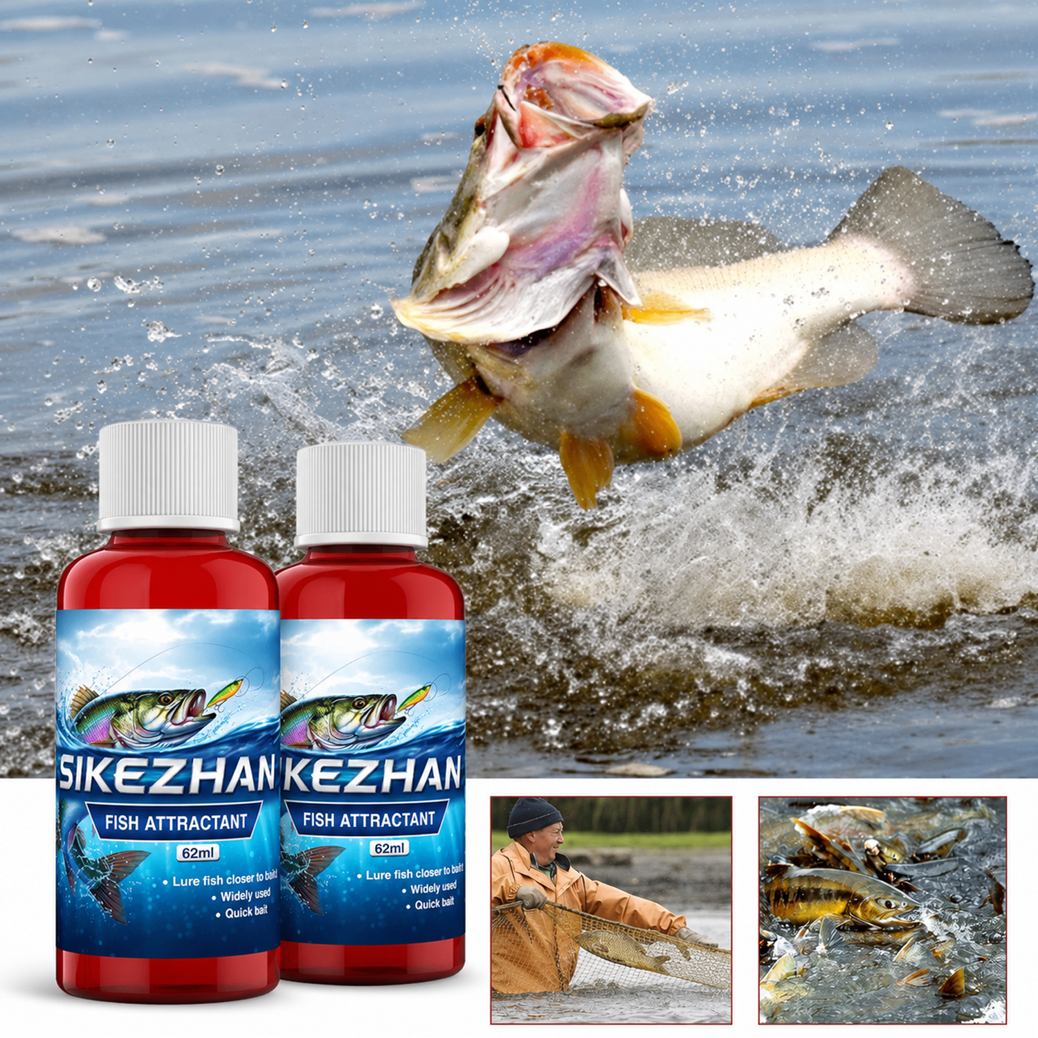 Trout Fishing Lure - Concentrated Bloodworm Scent Fish Attractant Liquid
