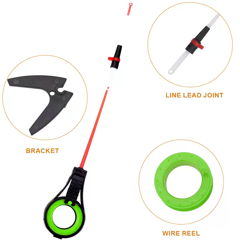 Fishing Equipment Jet - Convenient Mini Ice Fishing Rod with