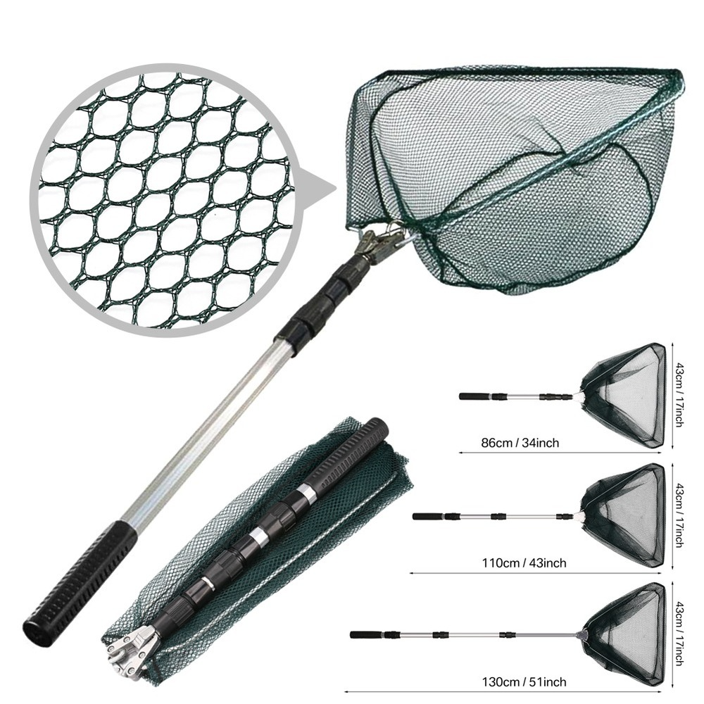 Landing Net Telescopic - Fishing Landing Net Aluminum Alloy Durable