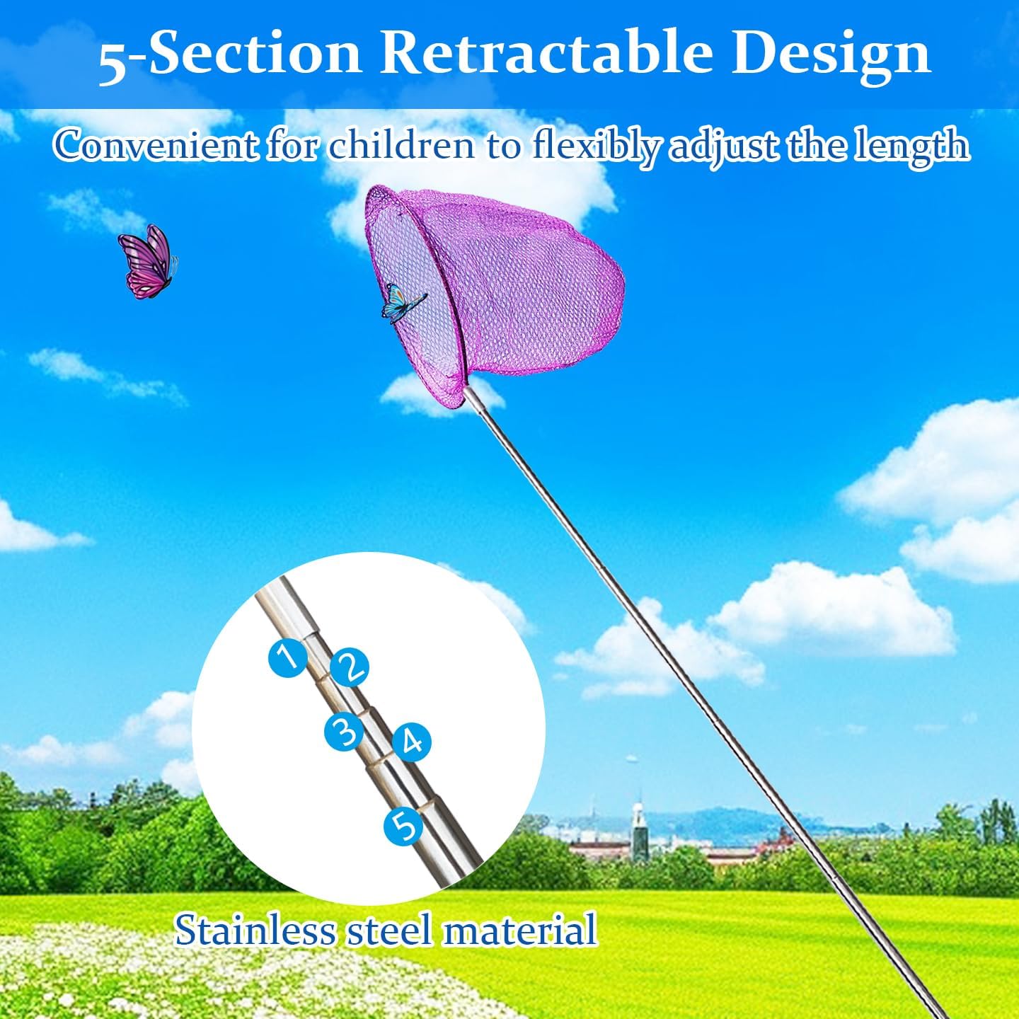 Mini Fishing Net Colorful Anti - Landing Net Telescopic recensie en prijs