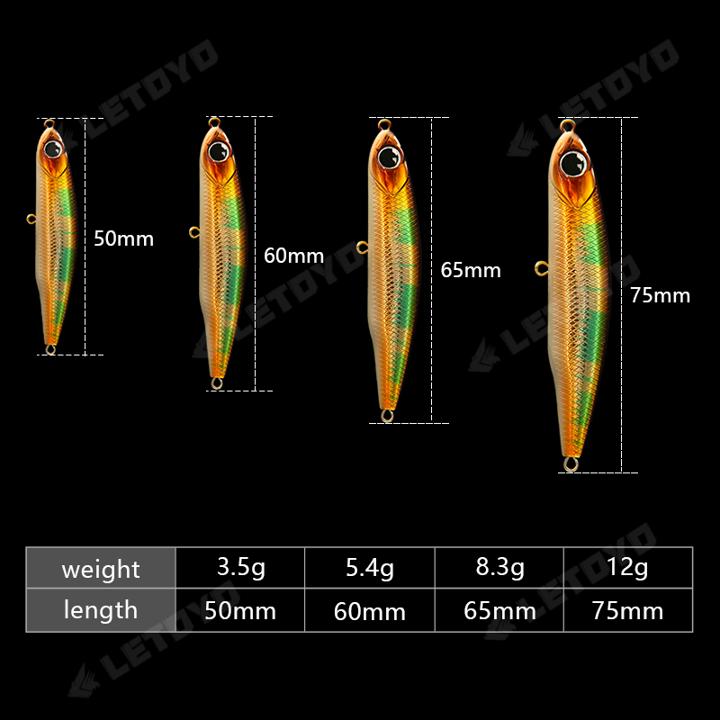 LETOYO Sinking Pencil 17g 12g- - Trout Fishing Lure recensie en prijs