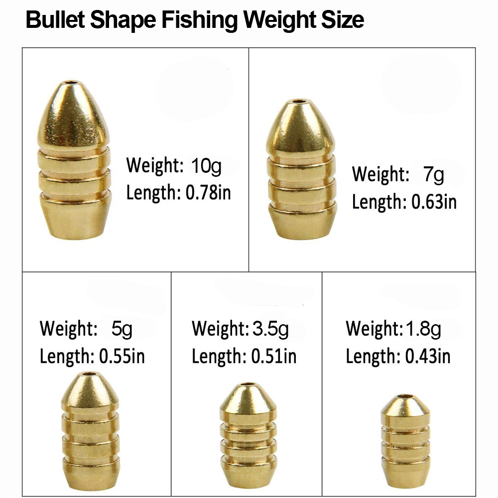 10Pcs Brass Fishing Weight Cop - Trout Fishing Lure recensie en prijs
