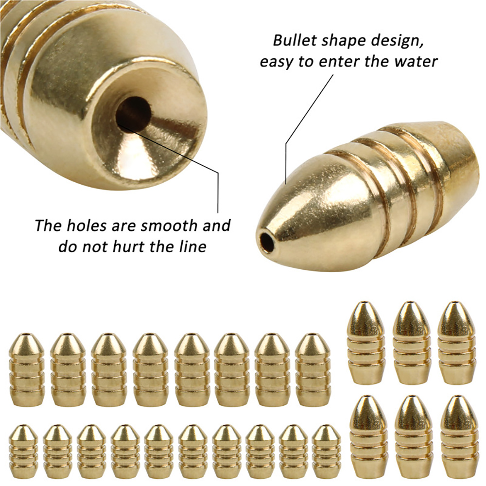 10Pcs Brass Fishing Weight Cop - Trout Fishing Lure recensie en prijs