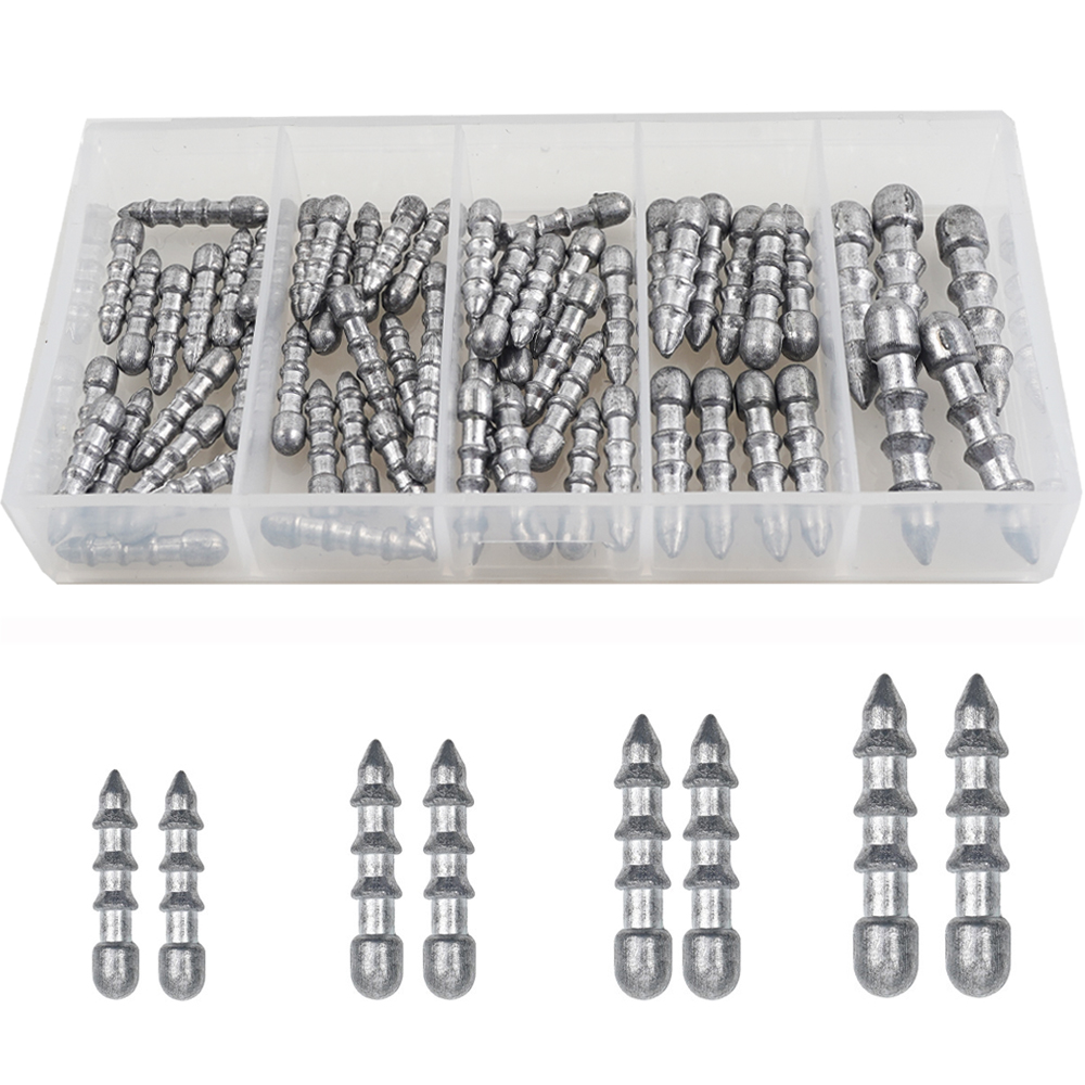 60PCS Nail weights Worm Fishin - Fishing Equipment Tackle recensie en prijs