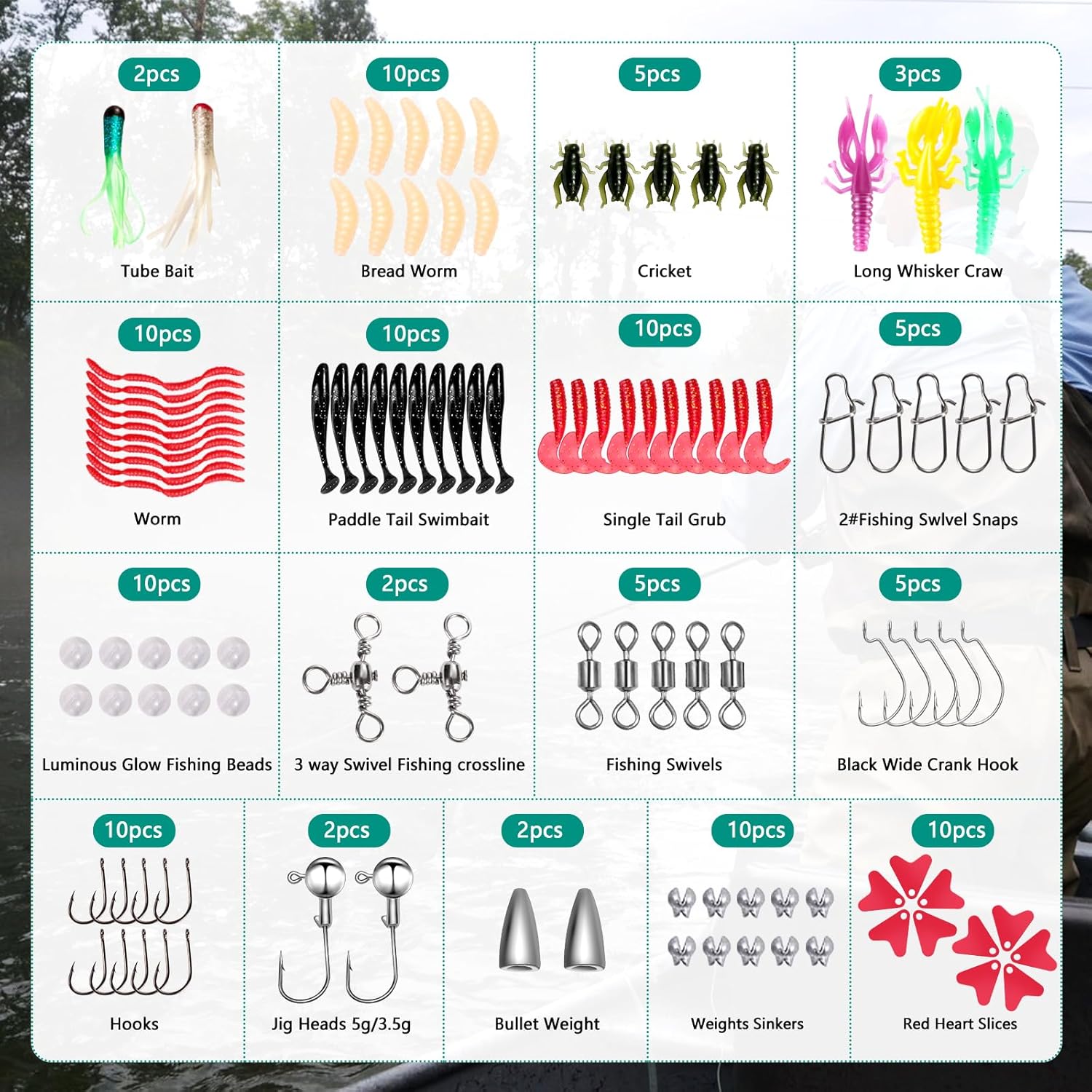 Fishing Lures - Tackle Box wit - Trout Fishing Lure recensie en prijs