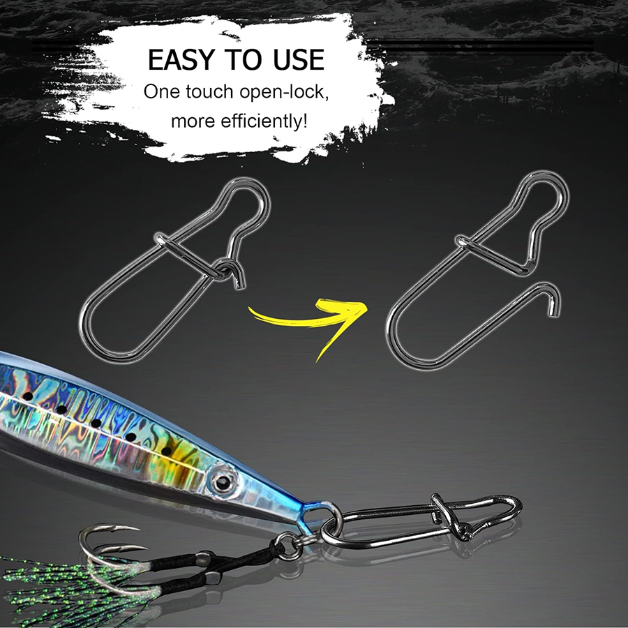 50Pcs Crankbait Snaps Stainles - Fishing Equipment Tackle recensie en prijs