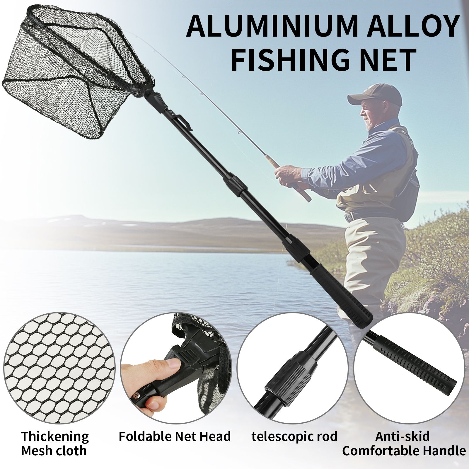 Fishing Net Collapsible Fish L - Landing Net Telescopic recensie en prijs