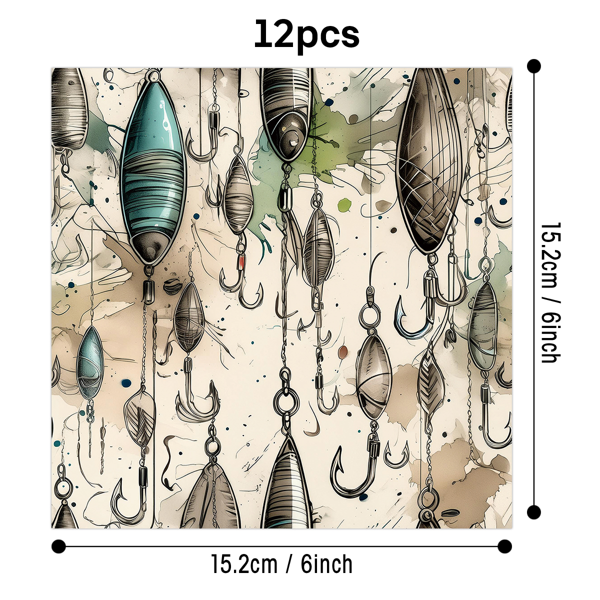 12pcs Vintage Fishing Lure Pat - Fishing Equipment Tackle recensie en prijs