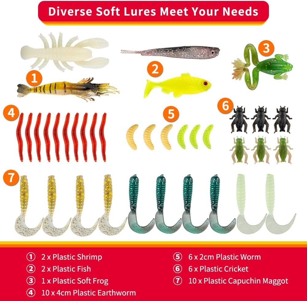 78Pcs Fishing Lures Kit for Ba - Trout Fishing Lure recensie en prijs