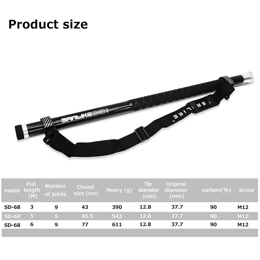 SANLIKE 3m Black Telescopic Ca - Landing Net Telescopic recensie en prijs