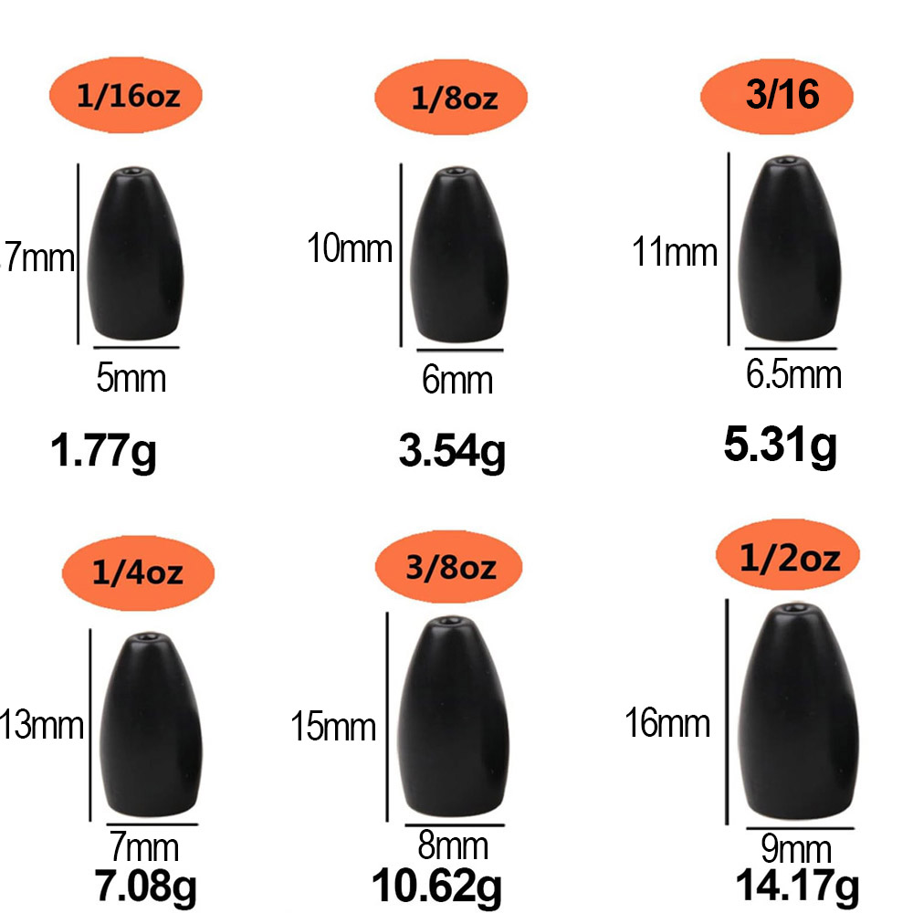 Tungsten Steel Fishing Weights - Trout Fishing Lure recensie en prijs