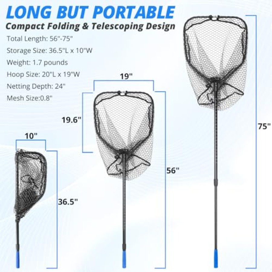 Long Collapsible Landing Net,  - Landing Net Telescopic recensie en prijs